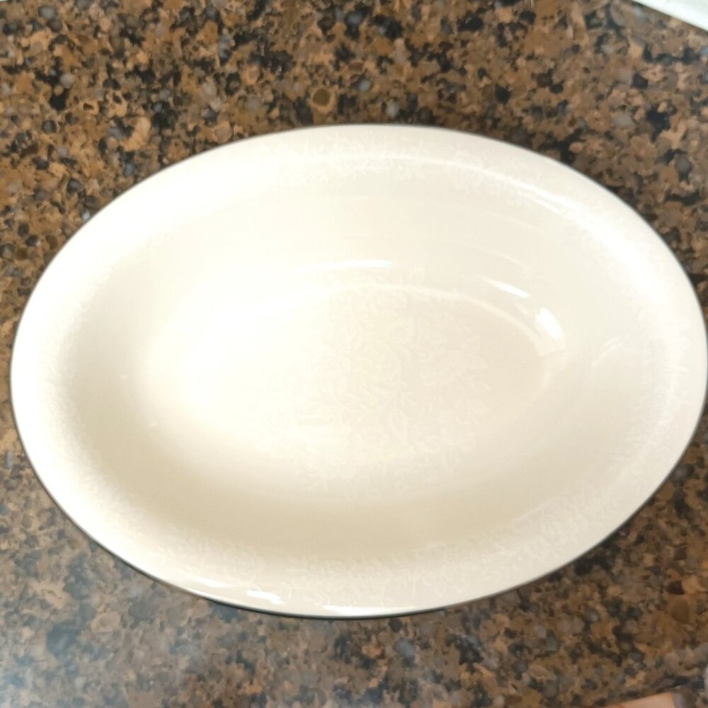 Vintage 10" Oval Vegetable Bowl Winterset by American Royalty 1001